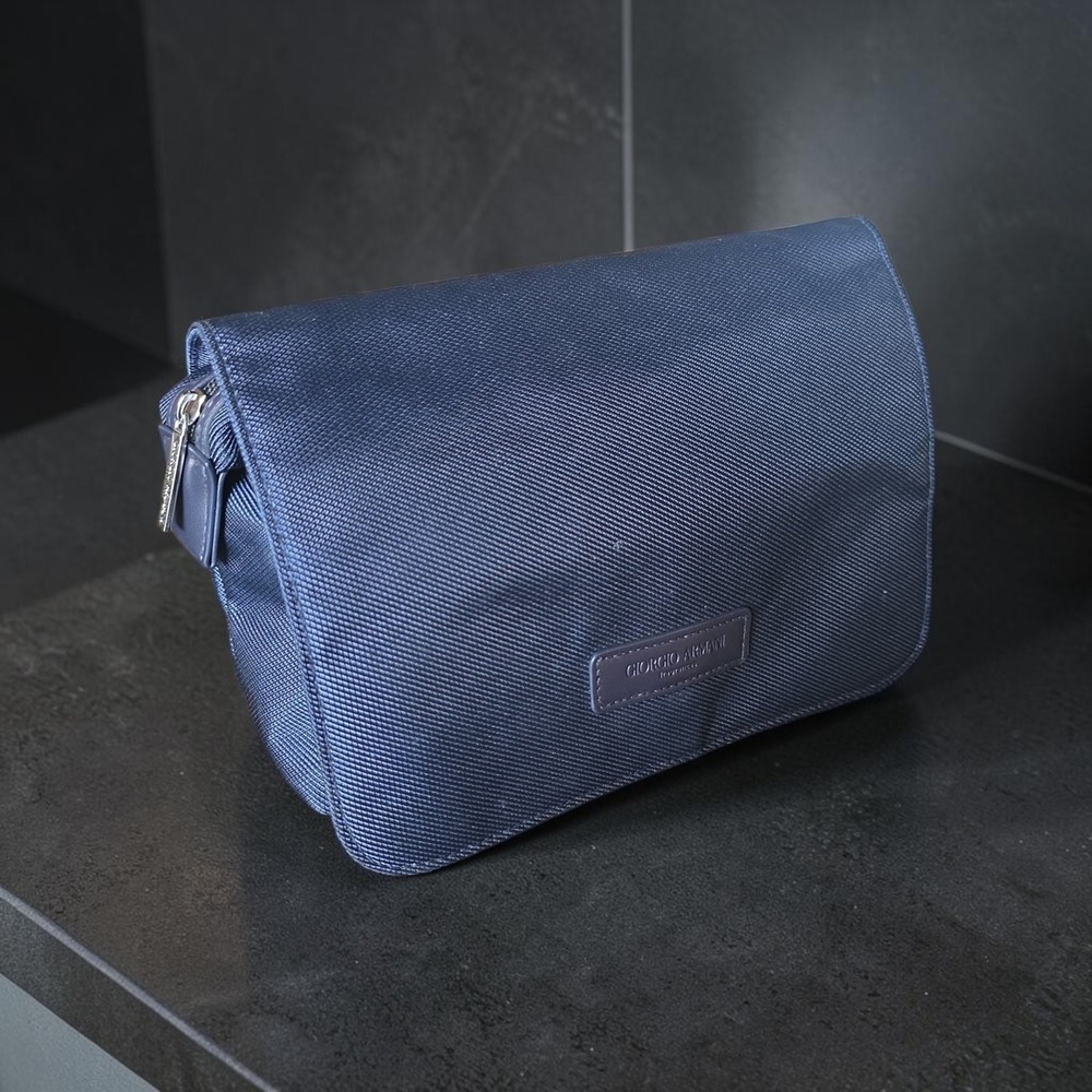 Giorgio Armani fabric travel bag toiletries bag hanging pouch